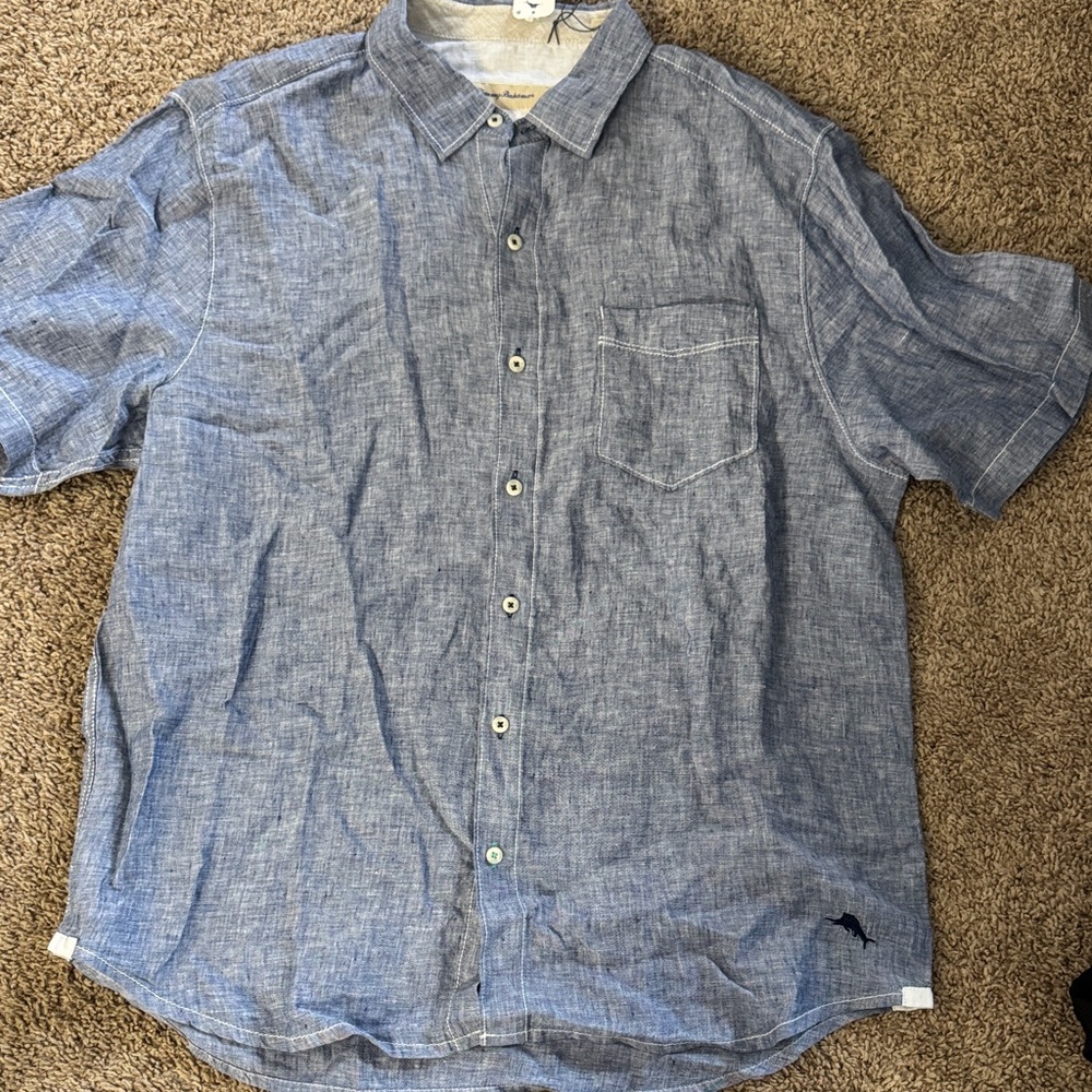 Tommy Bahama Light Blue Casual Button Down Shirt